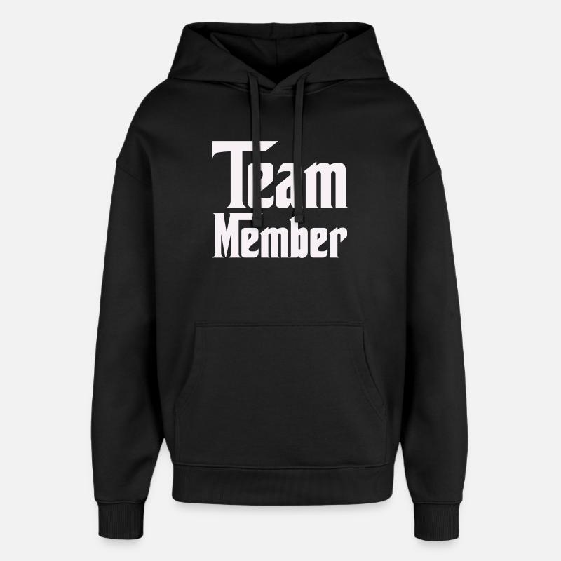 Team Member - Oversized Unisex Hoodie von Stanley/Stella - Schwarz