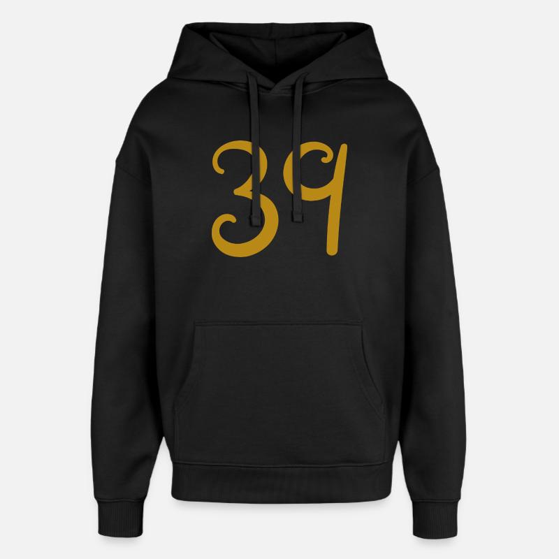 39 - Oversized Unisex Hoodie von Stanley/Stella - Schwarz