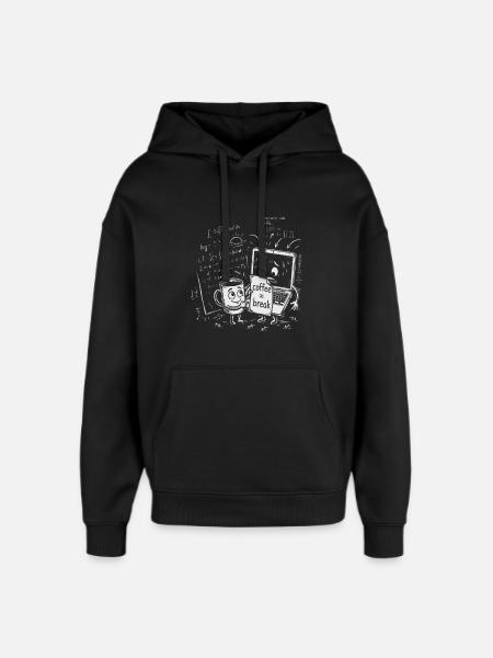 IT-Chaos im Büro: Coffee Break Geschenk - Oversized Unisex Hoodie von Stanley/Stella - Schwarz