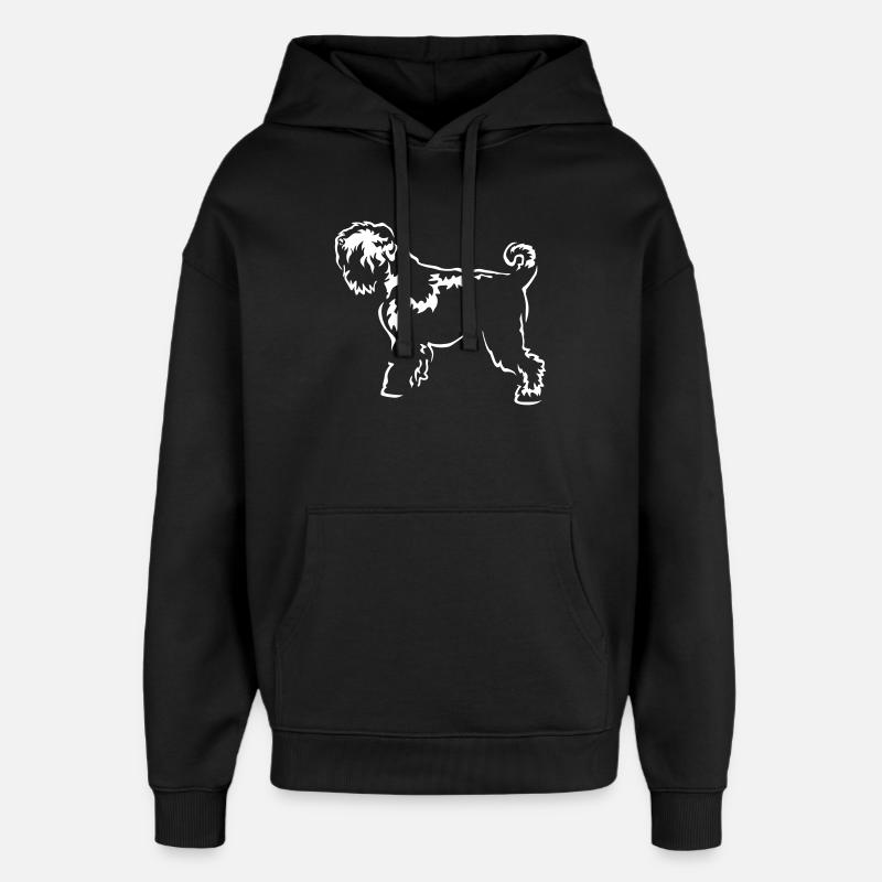 Terrier russe « Black Edition » - Sweat à capuche unisexe Stanley/Stella Oversized - noir