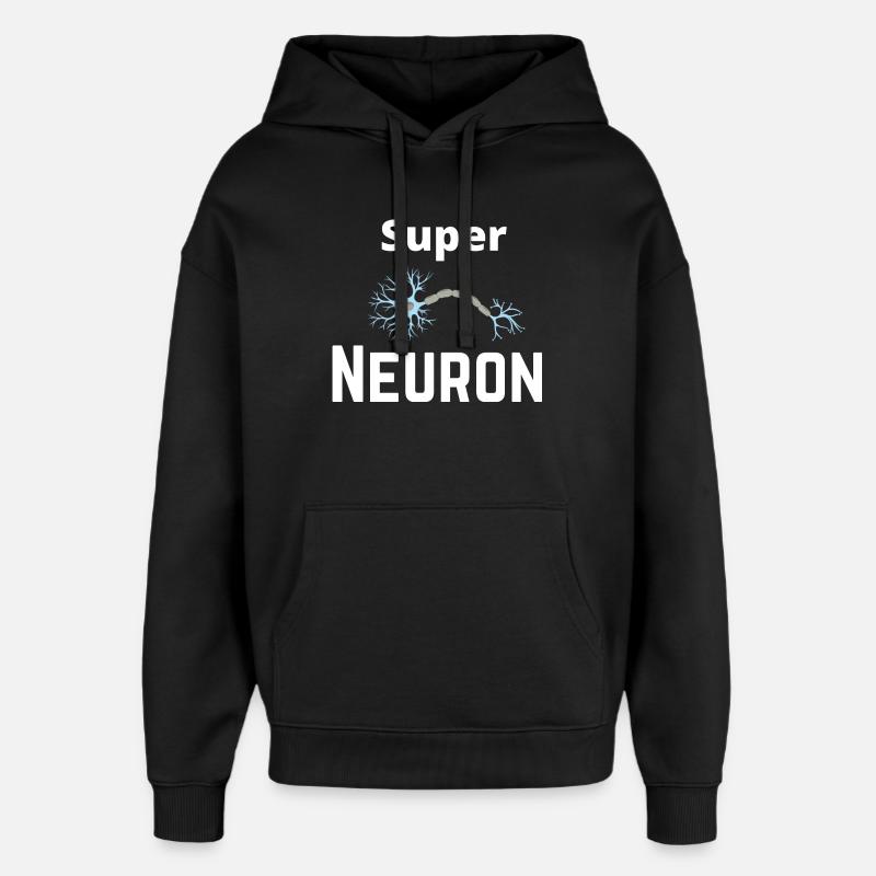 Superneuron-Netzwerk - Oversized Unisex Hoodie von Stanley/Stella - Schwarz