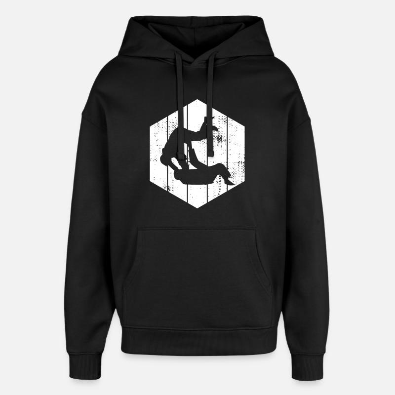 Judo Kämpfer - Oversized Unisex Hoodie von Stanley/Stella - Schwarz