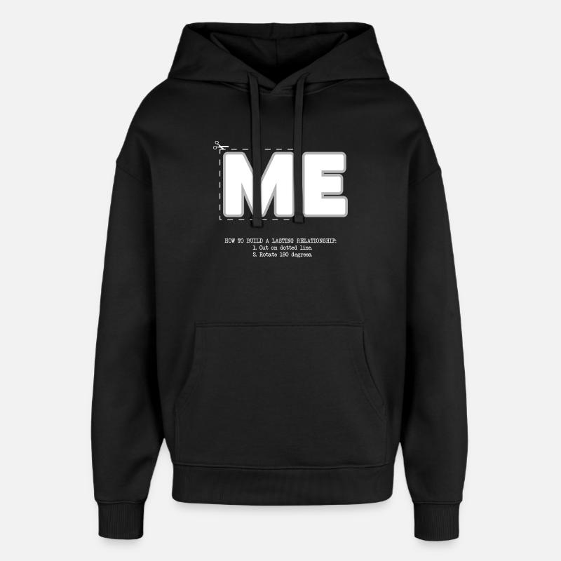 Moi (sombre) - Sweat à capuche unisexe Stanley/Stella Oversized - noir