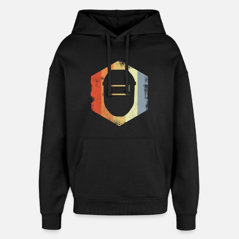 Masque de soudeur - Sweat à capuche unisexe Stanley/Stella Oversized - noir