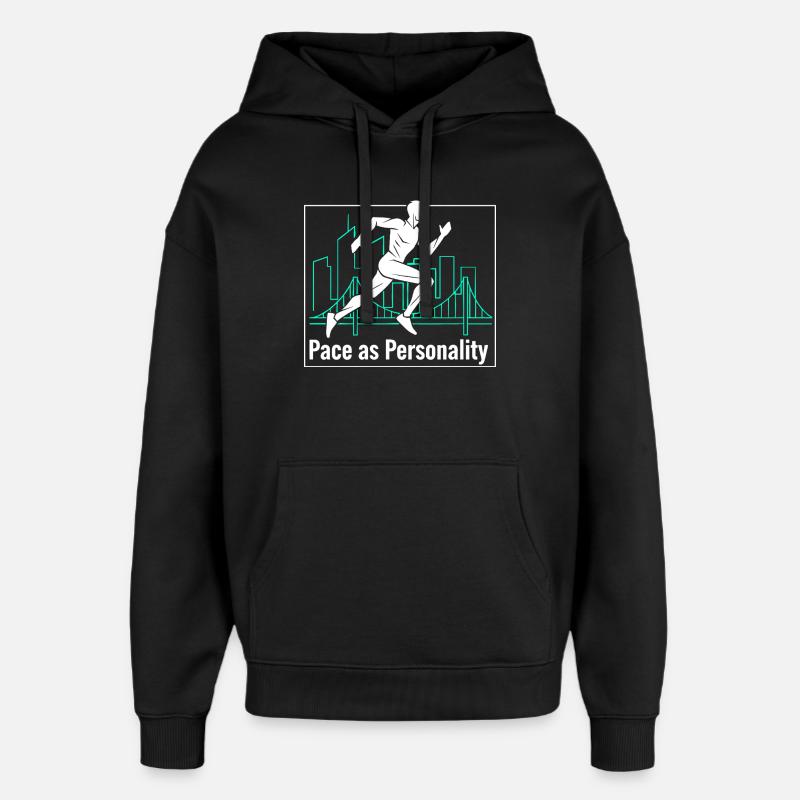 Le rythme comme personnalité - Sweat à capuche unisexe Stanley/Stella Oversized - noir