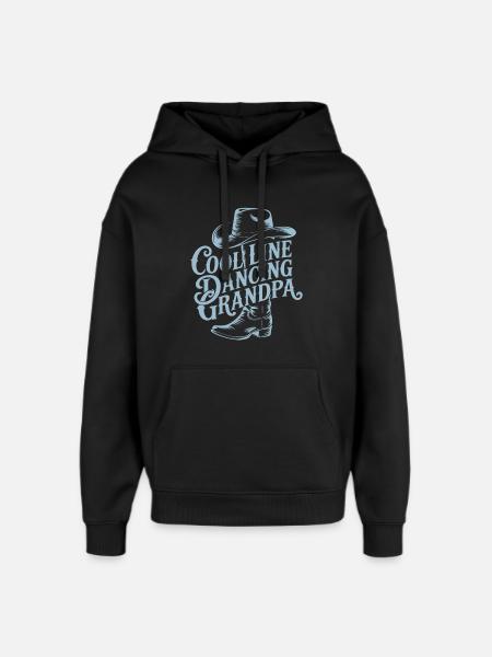 Cool Line Dancing Grandpa - Oversized Unisex Hoodie von Stanley/Stella - Schwarz