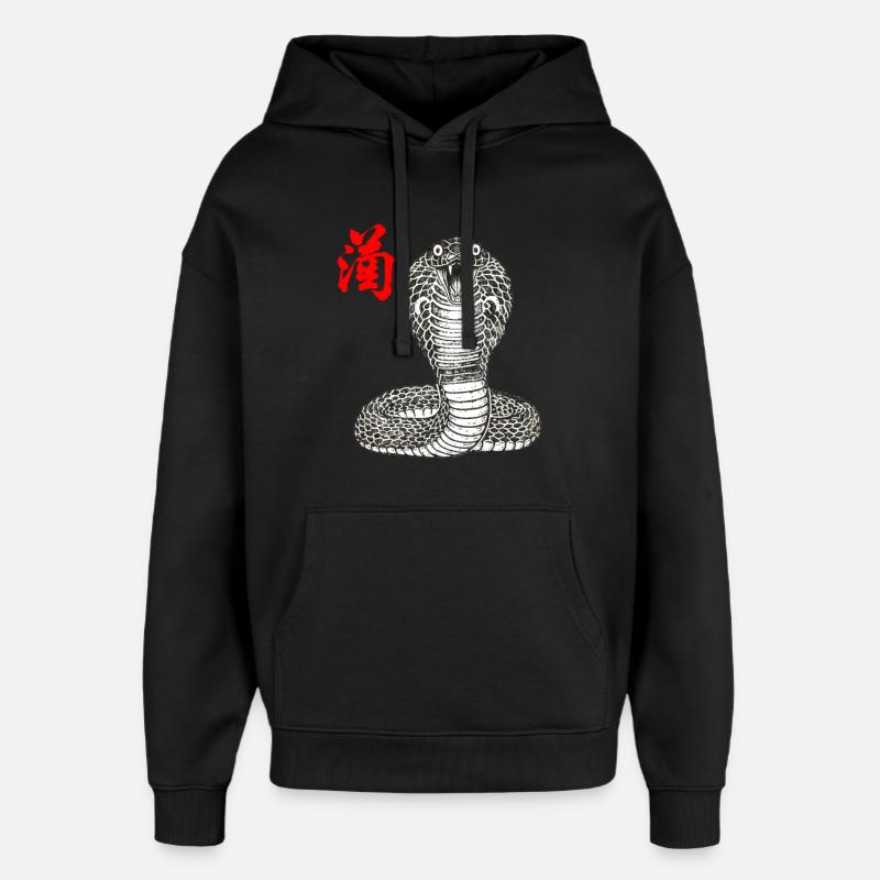 Cobra Asian - Sweat à capuche unisexe Stanley/Stella Oversized - noir