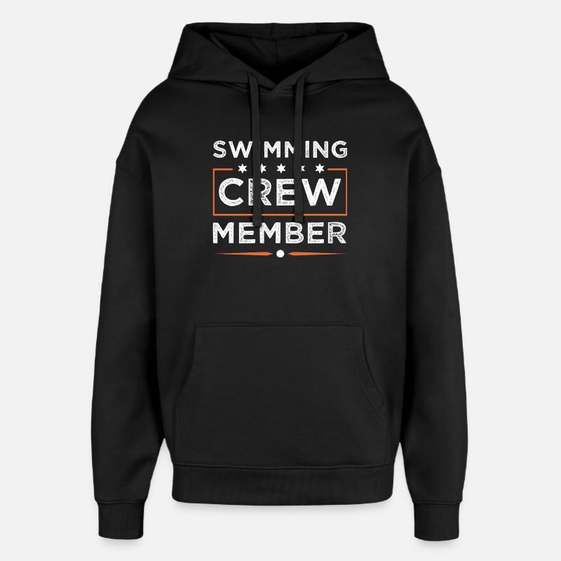 Équipage de natation - Sweat à capuche unisexe Stanley/Stella Oversized - noir