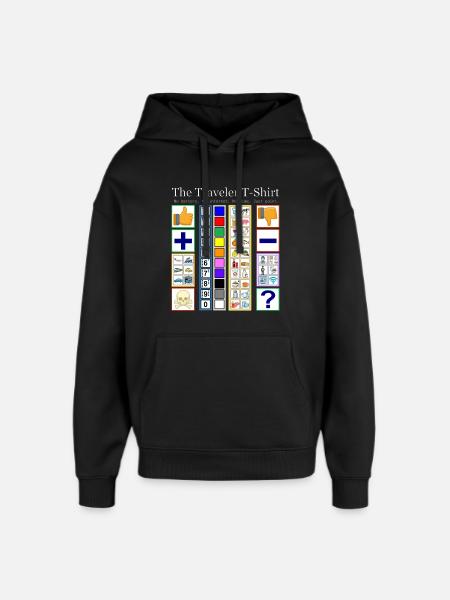 Das Reisende T-Shirt - Oversized Unisex Hoodie von Stanley/Stella - Schwarz