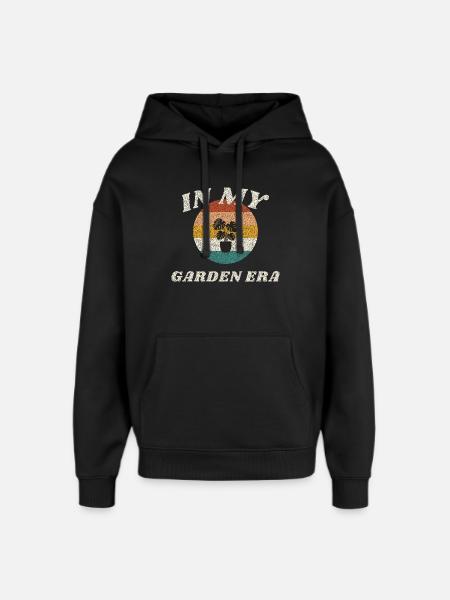 In My Garden Era Retro - Oversized Unisex Hoodie by Stanley/Stella - black