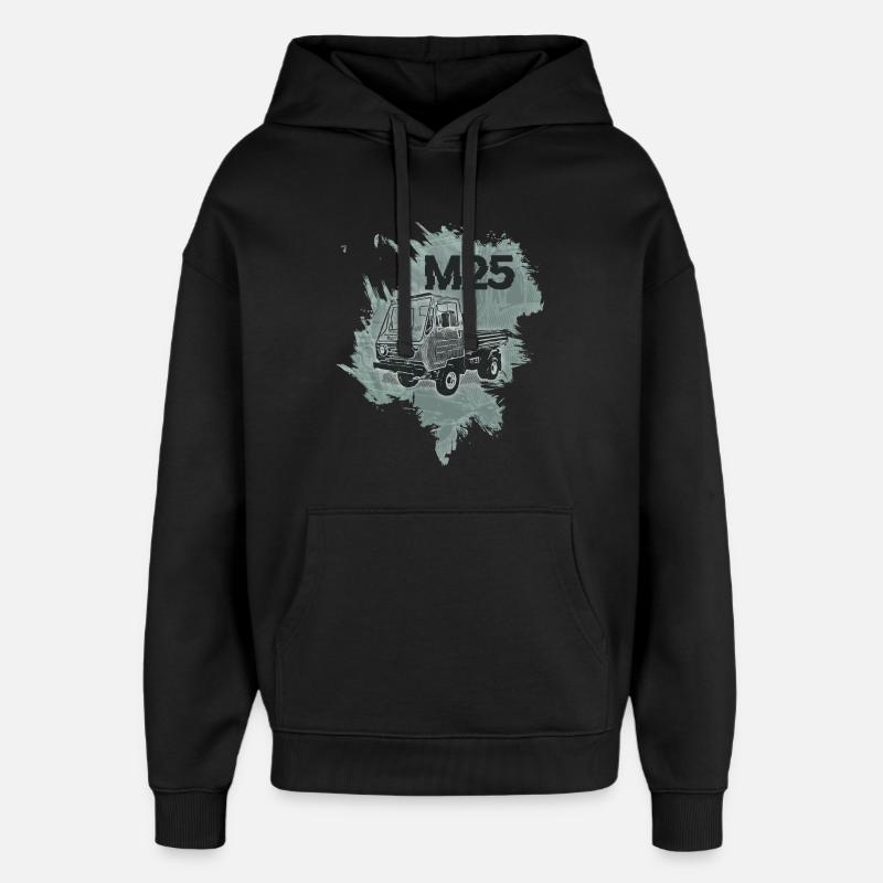 Multivoiture M25 - Sweat à capuche unisexe Stanley/Stella Oversized - noir