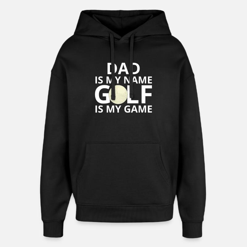 golf, golfeur, fan de golf - Sweat à capuche unisexe Stanley/Stella Oversized - noir