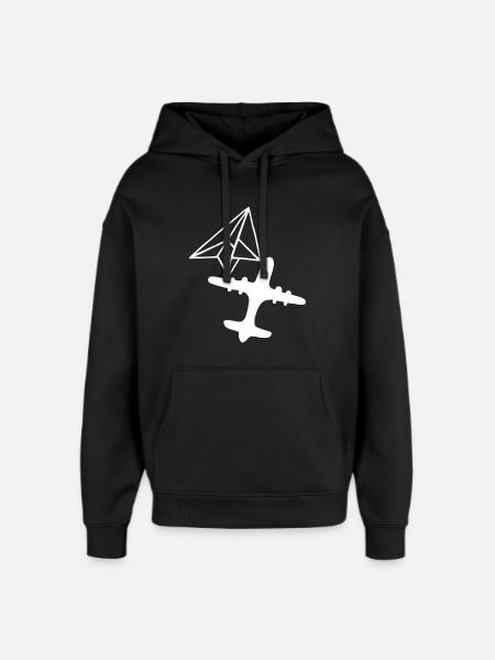Dream of Greatness (White) - Oversized Unisex Hoodie by Stanley/Stella - black