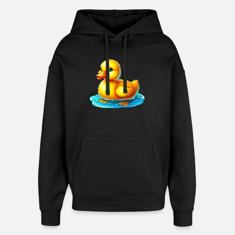 Caneton Canard Canard Canard - Sweat à capuche unisexe Stanley/Stella Oversized - noir