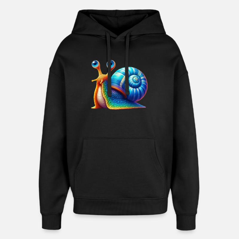 Escargot - Sweat à capuche unisexe Stanley/Stella Oversized - noir