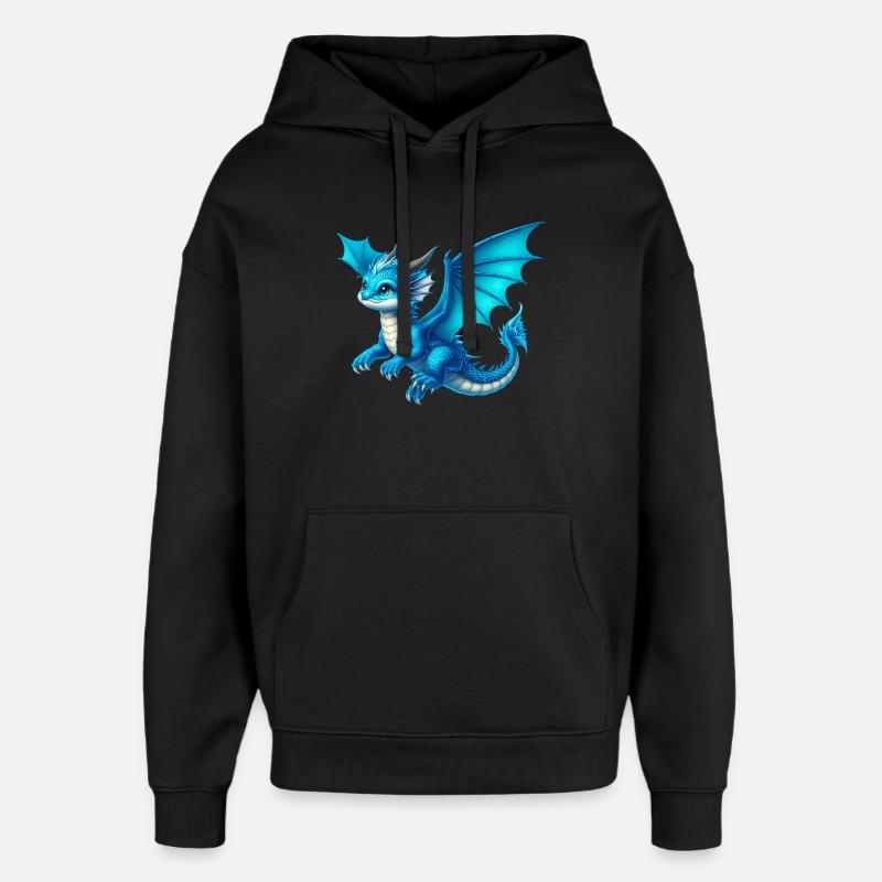 Dragon - Sweat à capuche unisexe Stanley/Stella Oversized - noir