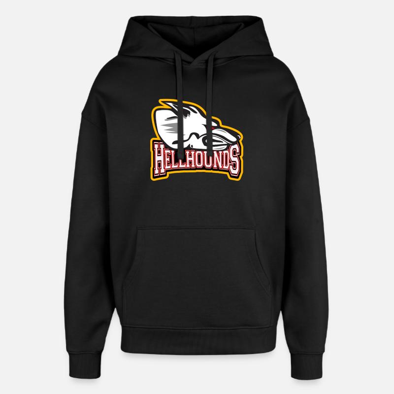 Hellhounds Logo - Sweat à capuche unisexe Stanley/Stella Oversized - noir