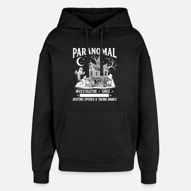 Enquêteur paranormal - Sweat à capuche unisexe Stanley/Stella Oversized - noir