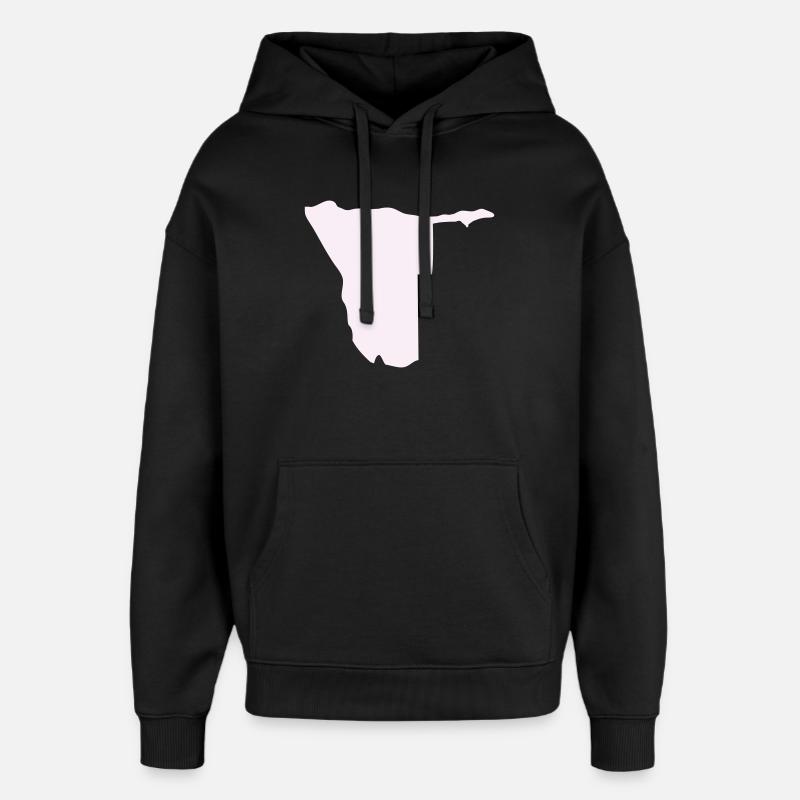 Nambia Silhouette - Sweat à capuche unisexe Stanley/Stella Oversized - noir