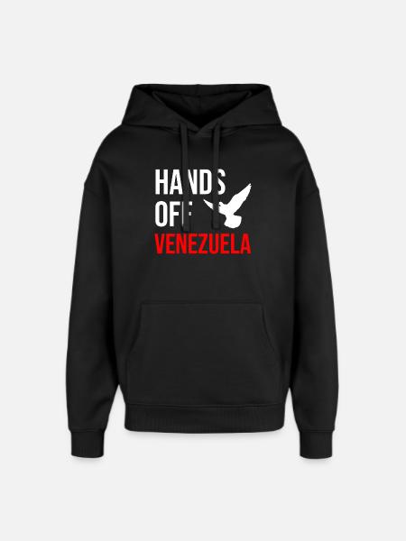 HANDS OFF VENEZUELA - Oversized Unisex Hoodie by Stanley/Stella - black
