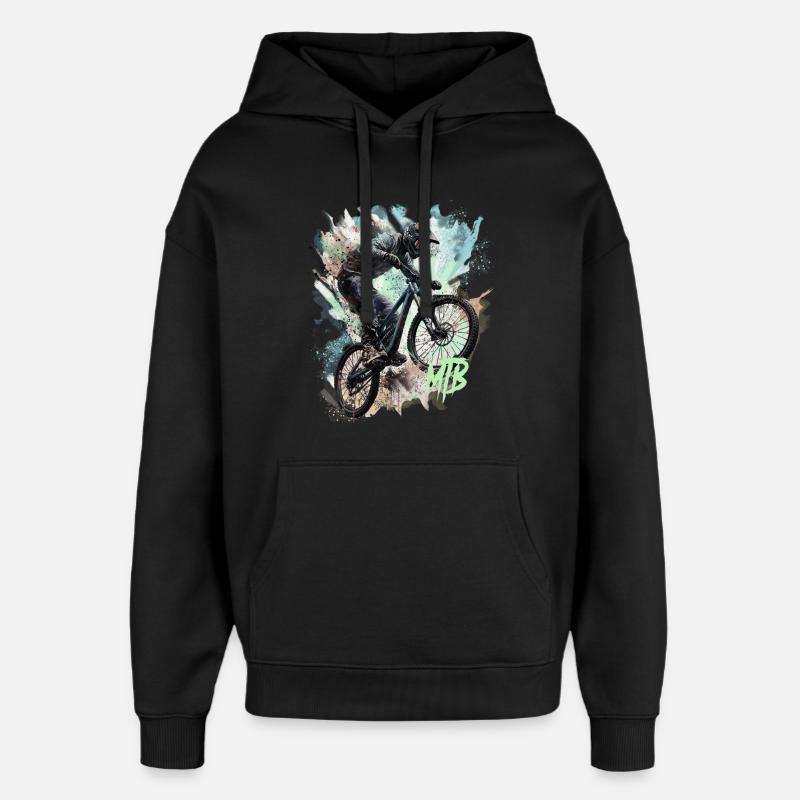 VTT - Sweat à capuche unisexe Stanley/Stella Oversized - noir