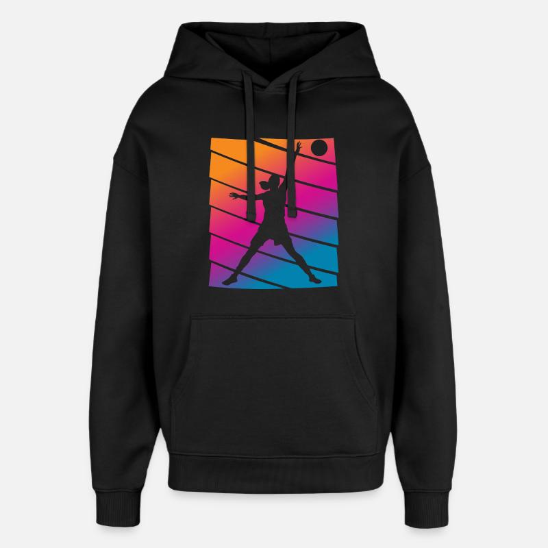 Basketteur - Sweat à capuche unisexe Stanley/Stella Oversized - noir