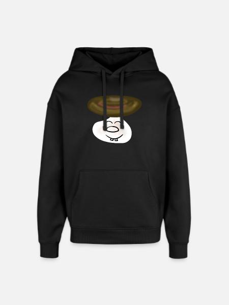 Lustiger Pilz Pilze Kinder - Oversized Unisex Hoodie von Stanley/Stella - Schwarz