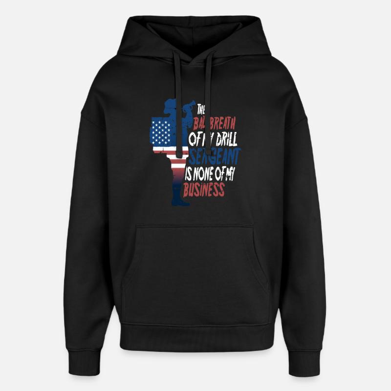 Drill Sergeant - Oversized Unisex Hoodie von Stanley/Stella - Schwarz