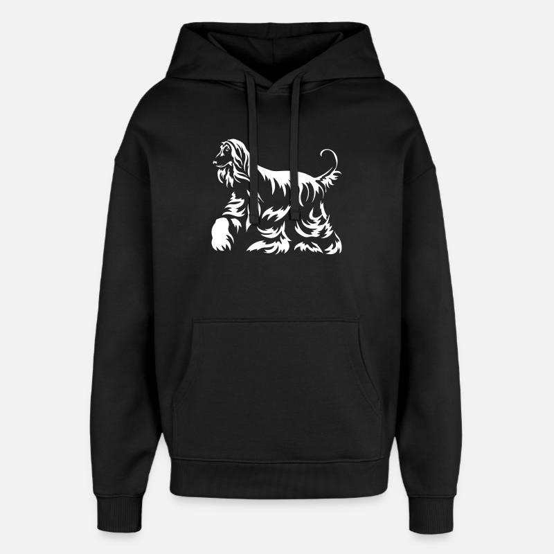 « Édition noire » afghane - Sweat à capuche unisexe Stanley/Stella Oversized - noir