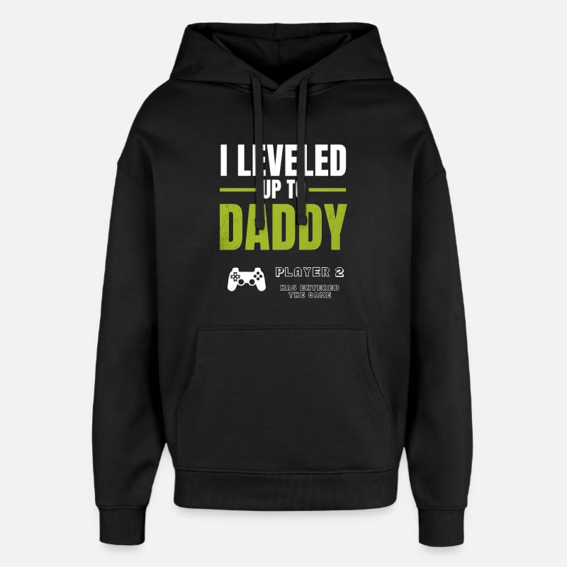 Chemise de gaming Daddy Levele - Sweat à capuche unisexe Stanley/Stella Oversized - noir
