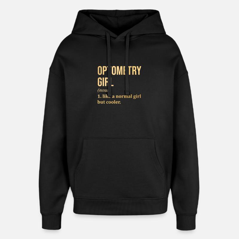 Optométrie - Sweat à capuche unisexe Stanley/Stella Oversized - noir