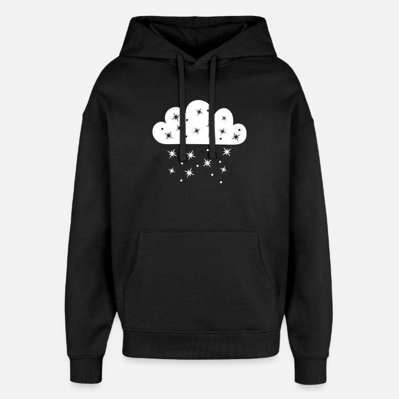Wolke Sternenfall - Oversized Unisex Hoodie von Stanley/Stella - Schwarz