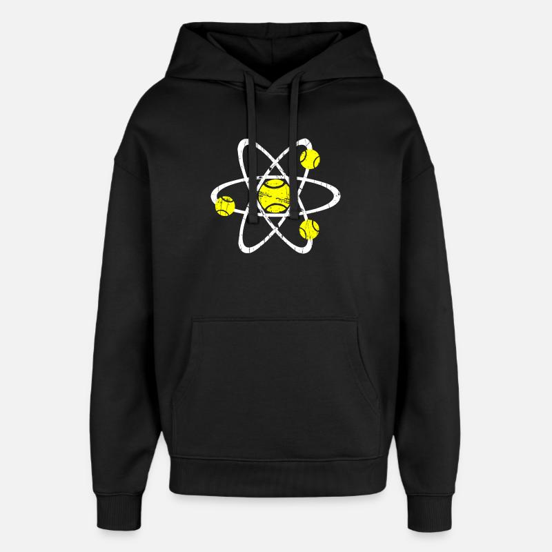 Maillot Tennis Physics blanc - Sweat à capuche unisexe Stanley/Stella Oversized - noir