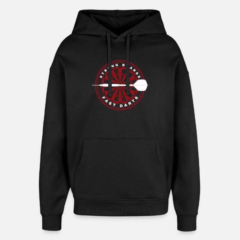 DARTS, STRONG BOARDS AND FAST DARTS - Oversized Unisex Hoodie von Stanley/Stella - Schwarz