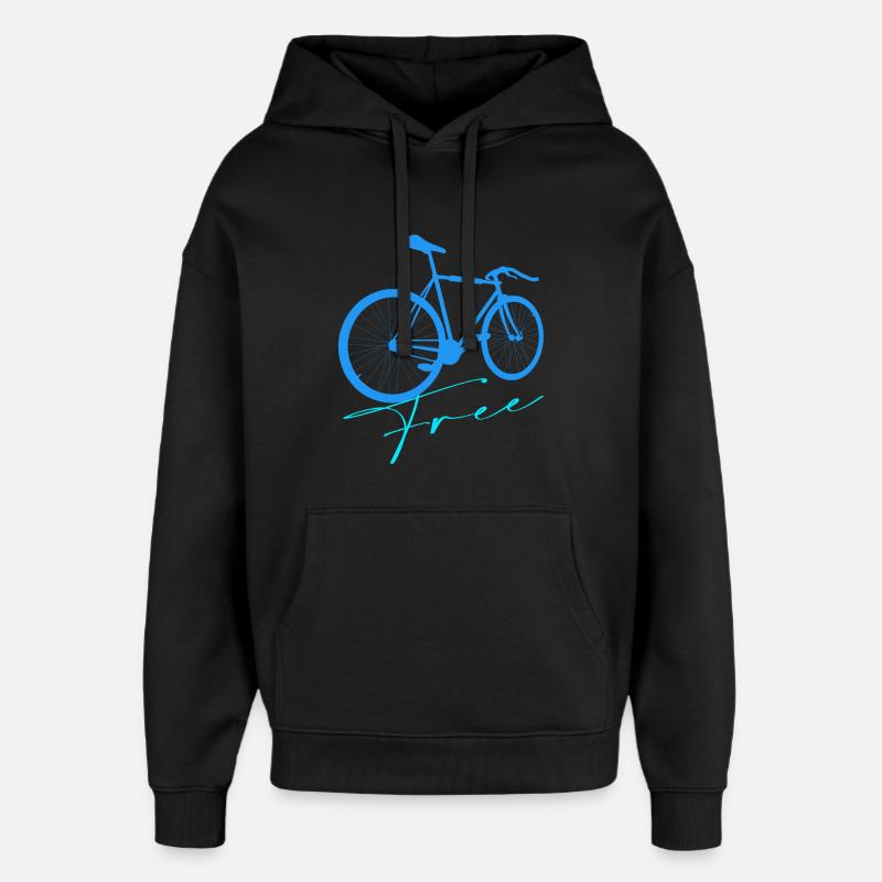 Vélo - Sweat à capuche unisexe Stanley/Stella Oversized - noir