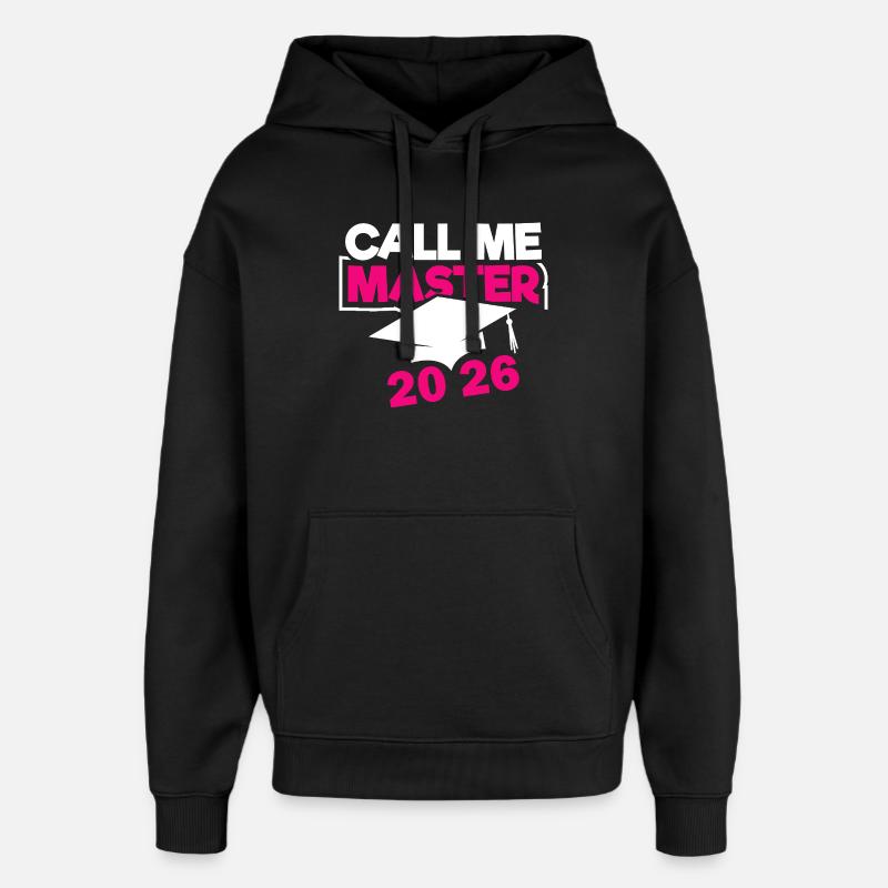 Master 2026 Diplôme - Sweat à capuche unisexe Stanley/Stella Oversized - noir