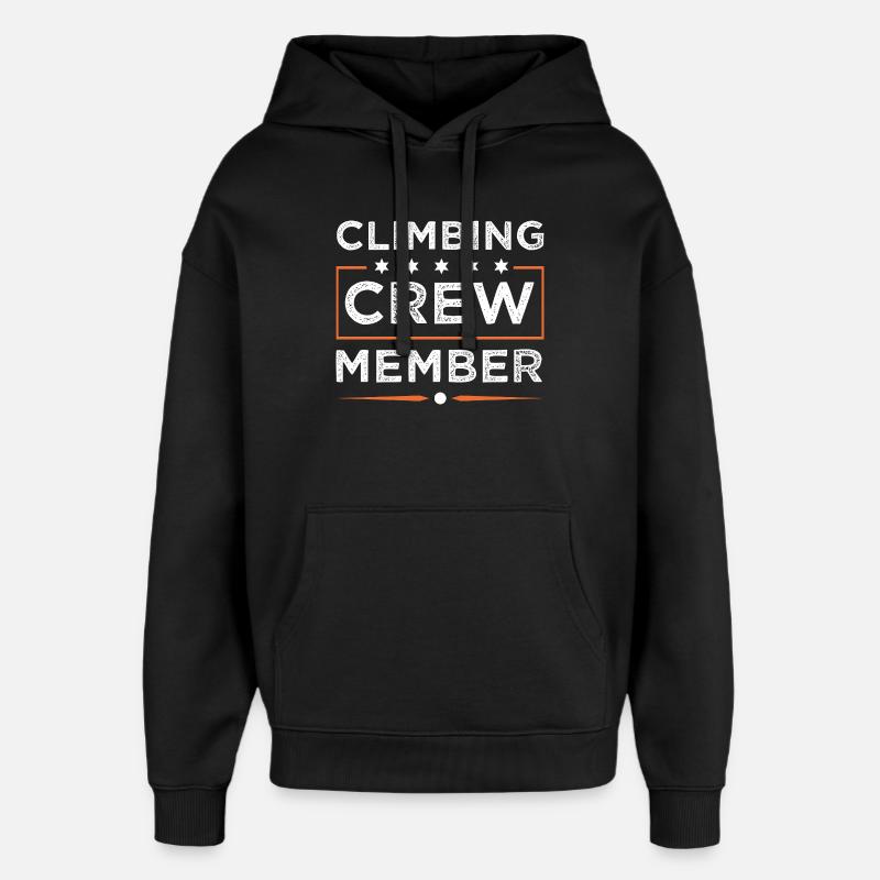 Climbing Crew - Oversized Unisex Hoodie by Stanley/Stella - black