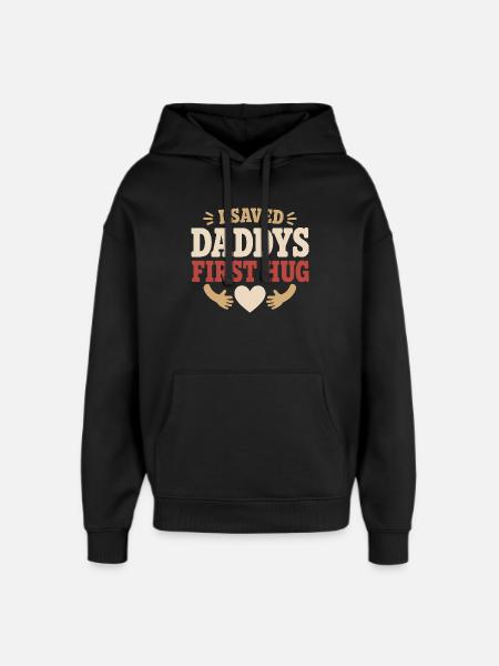 Welcome Home, Dad Military Homecoming - Oversized Unisex Hoodie by Stanley/Stella - black