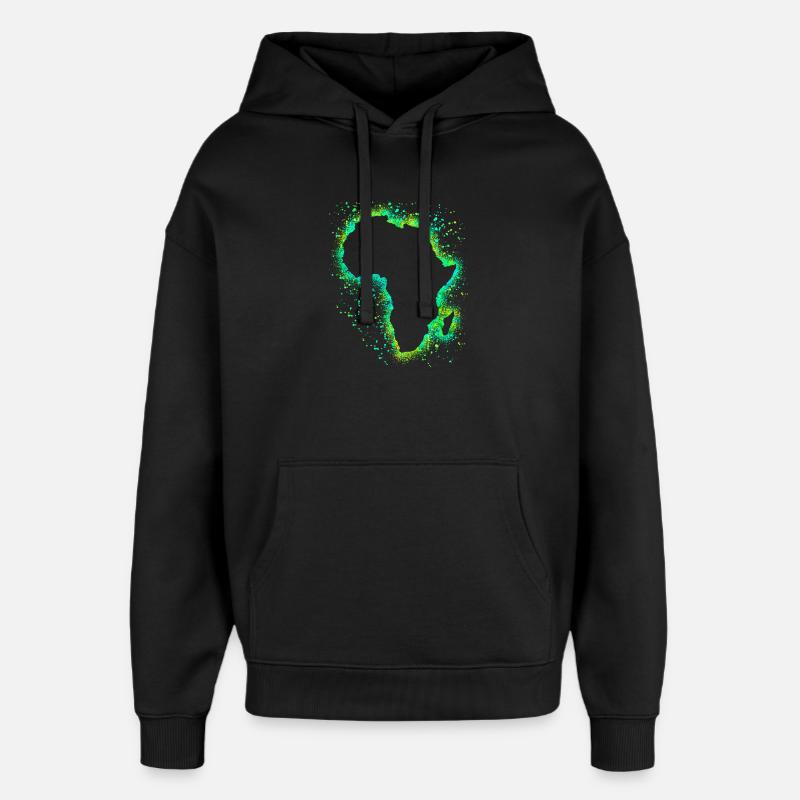 Afrique - Sweat à capuche unisexe Stanley/Stella Oversized - noir