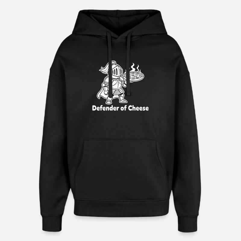 Ritter der Käsepizza - Oversized Unisex Hoodie von Stanley/Stella - Schwarz