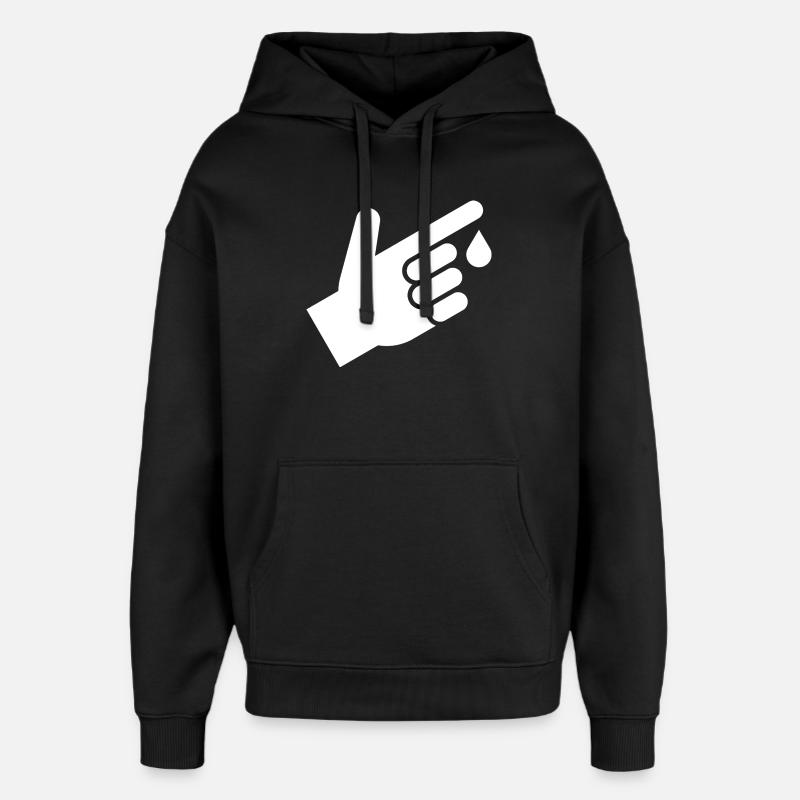 Bluttest, Bluttropfen - Oversized Unisex Hoodie von Stanley/Stella - Schwarz