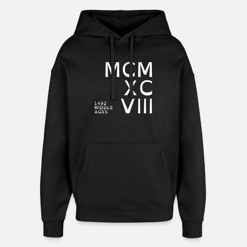1998_COMPANY_white - Sweat à capuche unisexe Stanley/Stella Oversized - noir