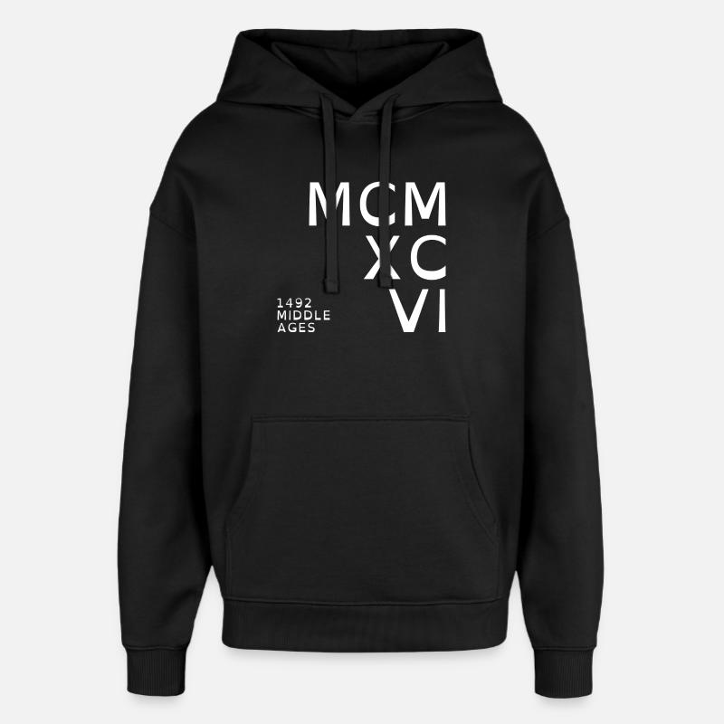 1996_COMPANY_white - Sweat à capuche unisexe Stanley/Stella Oversized - noir