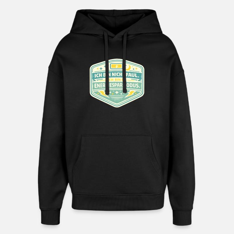 Je suis en mode d’économie d’énergie - Sweat à capuche unisexe Stanley/Stella Oversized - noir