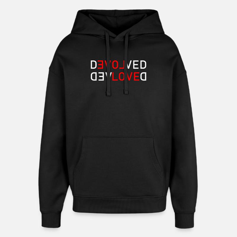 Love Devolved - Oversized Unisex Hoodie von Stanley/Stella - Schwarz