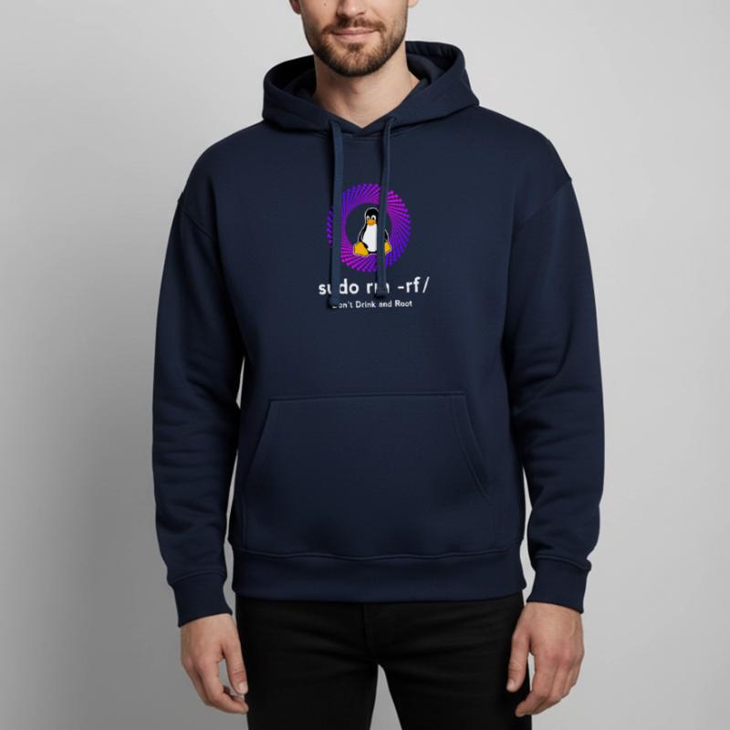 Ordinateur Sys admin Penguin Nerd pc sudo rm -rf cod Sweat à capuche unisexe Stanley/Stella Oversized