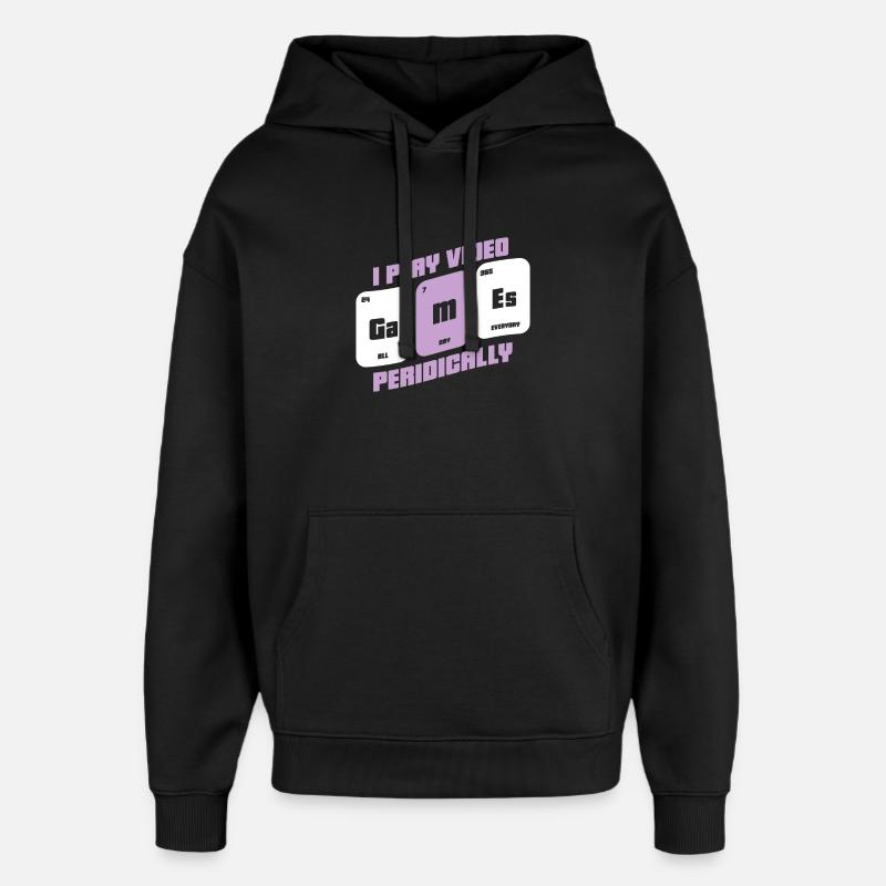 Gamer - Zocker - Geek - Sweat à capuche unisexe Stanley/Stella Oversized - noir