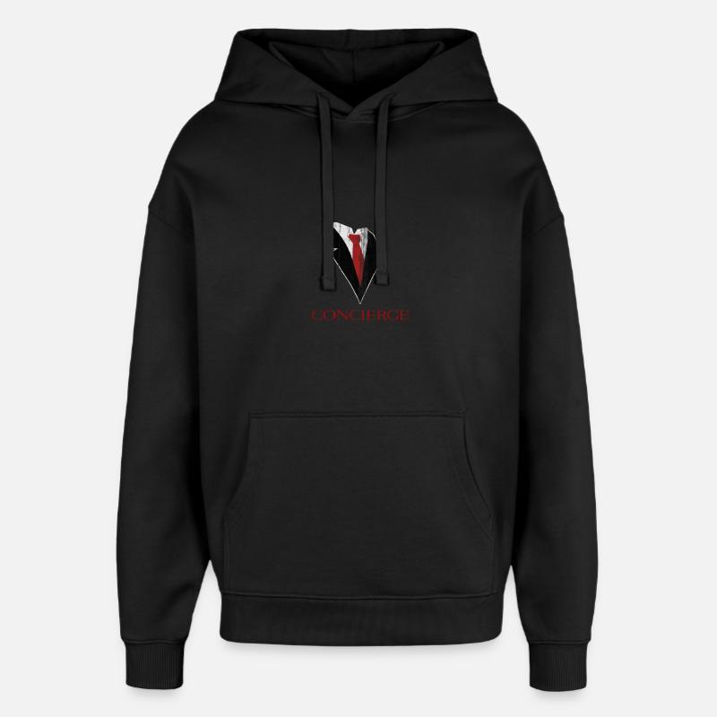 Costume élégant à motif cravate - Sweat à capuche unisexe Stanley/Stella Oversized - noir