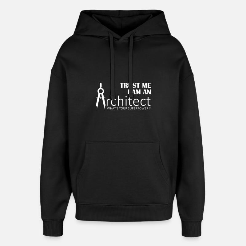 Architecte Inspiration T-shirt unisexe - Sweat à capuche unisexe Stanley/Stella Oversized - noir