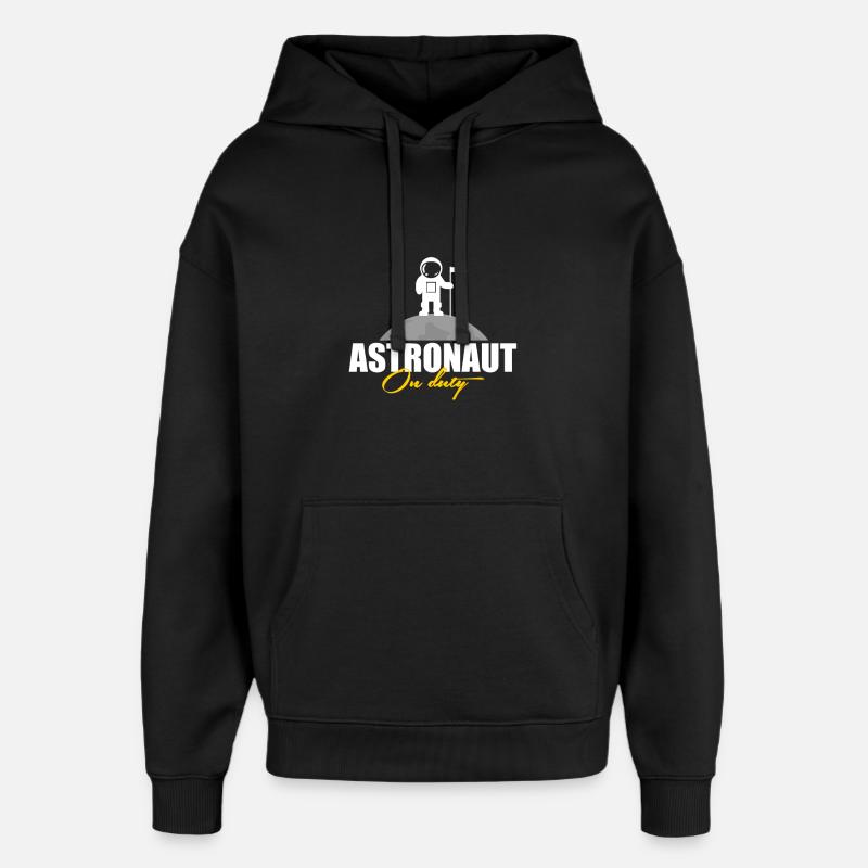Astronaut im Einsatz Geschenk - Oversized Unisex Hoodie von Stanley/Stella - Schwarz